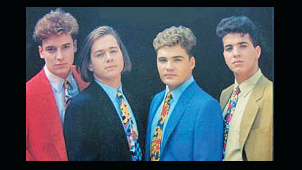 Boy band Dominó, no início dos anos 1990