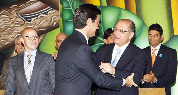 O governador de São Paulo Geraldo Alckmin empossa o secretário Rodrigo Garcia