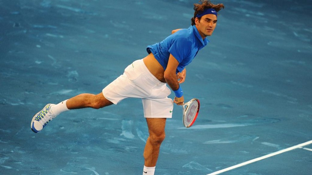 Roger Federer (foto) venceu David Ferrer por 2 sets a 0