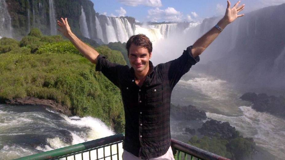 Roger Federer nas Cataratas do Iguaçu