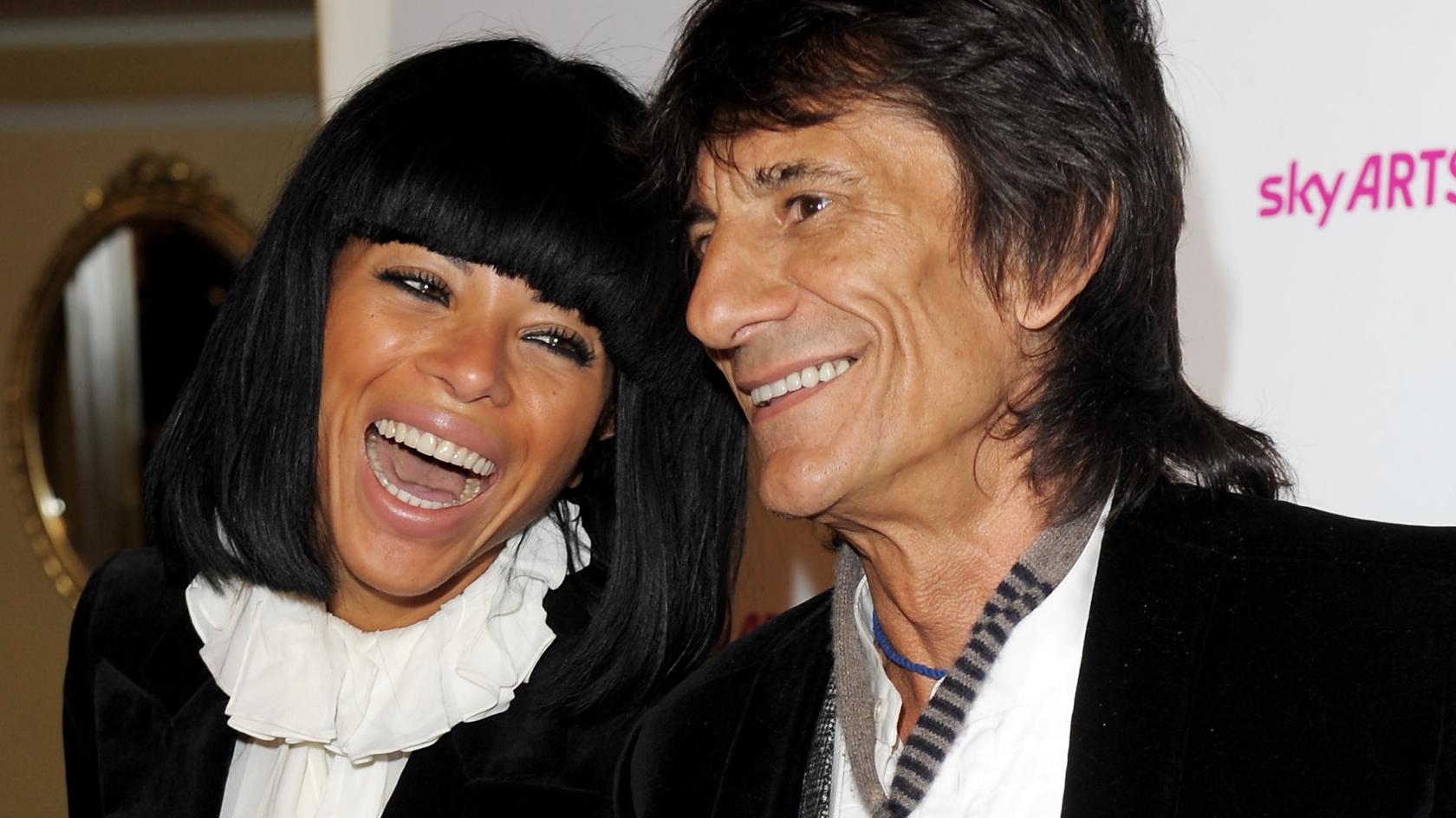 Ron Wood e Ana Araujo