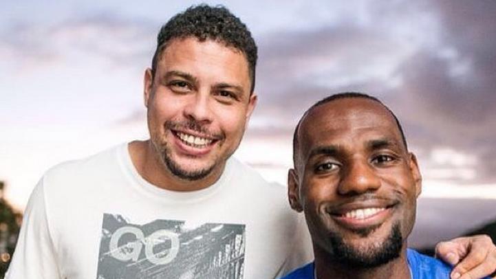 Ronaldo e LeBron James se encontraram no Rio de Janeiro