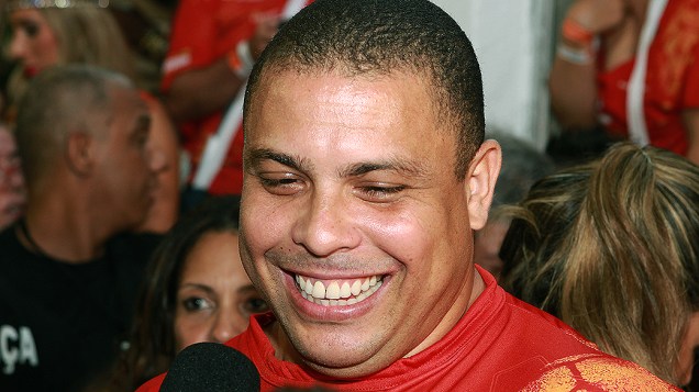 Ronaldo no Sambódromo do Anhembi, em 28/02/2014