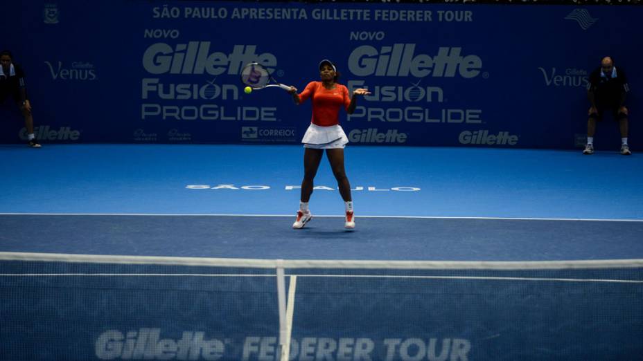 Serena Williams enfrenta Victoria Azarenka neste sábado (08/12),em partida de exibição pelo Gillette Roger Federer Tour em São Paulo no ginásio do Ibirapuera