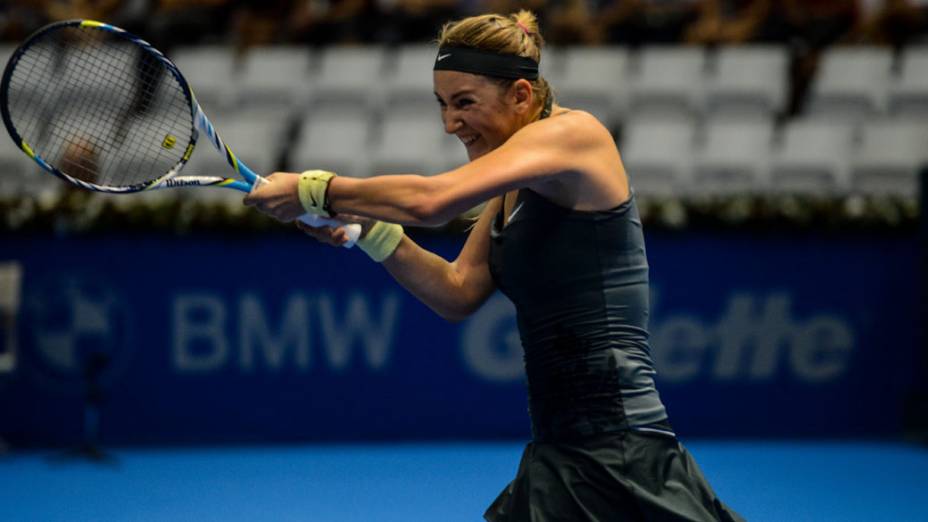 Victoria Azarenka vence Serena Williams neste sábado (08/12),em partida de exibição pelo Gillette Roger Federer Tour em São Paulo no ginásio do Ibirapuera