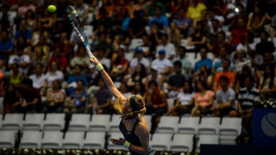 Victoria Azarenka vence Serena Williams neste sábado (08/12),em partida de exibição pelo Gillette Roger Federer Tour em São Paulo no ginásio do Ibirapuera