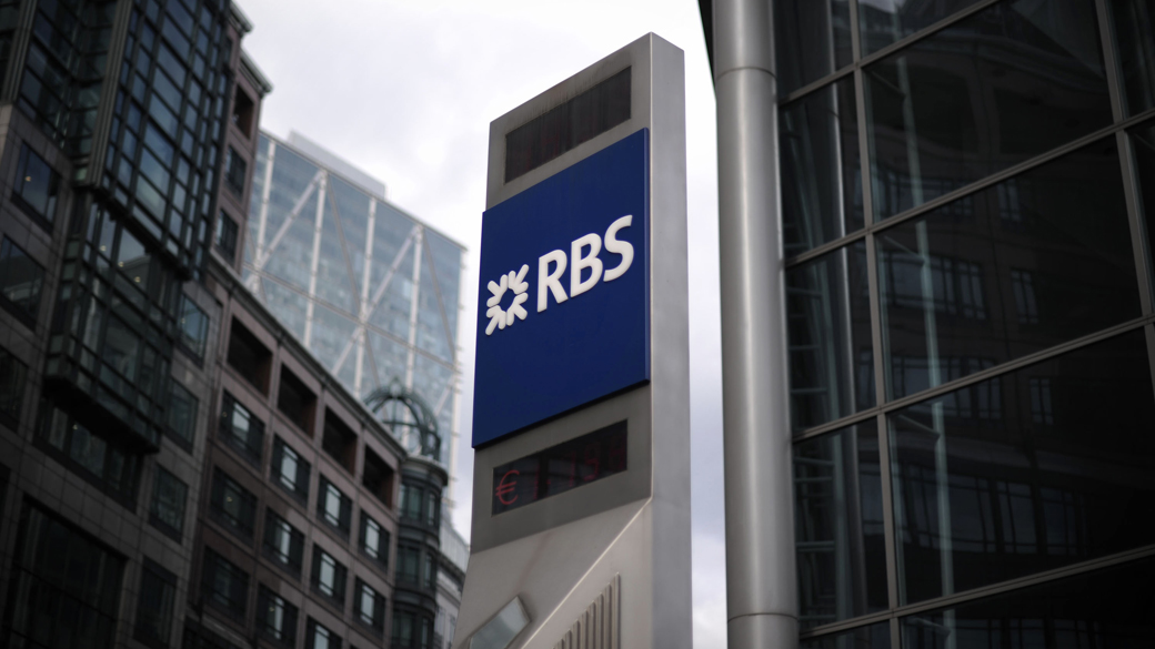 Fachada do Royal Bank of Scotland: 82% das ações nas mãos do governo britânico