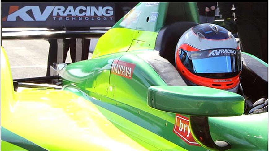 Rubens Barrichello, em teste da KV na Califórnia