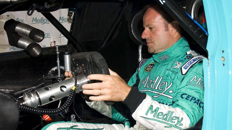 Rubens Barrichello nos primeiros treinos da Stock Car