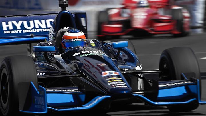 Rubens Barrichelo, durante o GP de Long Beach, na Califórnia
