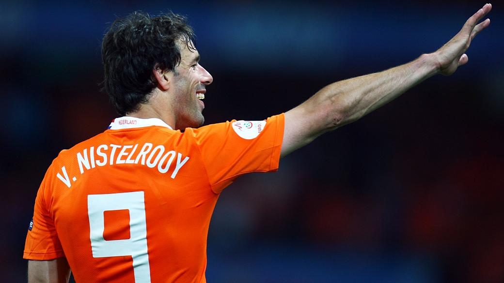Ruud van Nistelrooy, centroavante da Holanda, em partida contra a França, na Euro 2008
