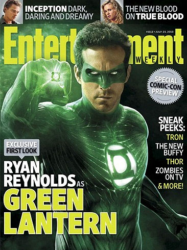 O ator Ryan Reynolds, que viverá o super-herói Lanterna Verde nos cinemas