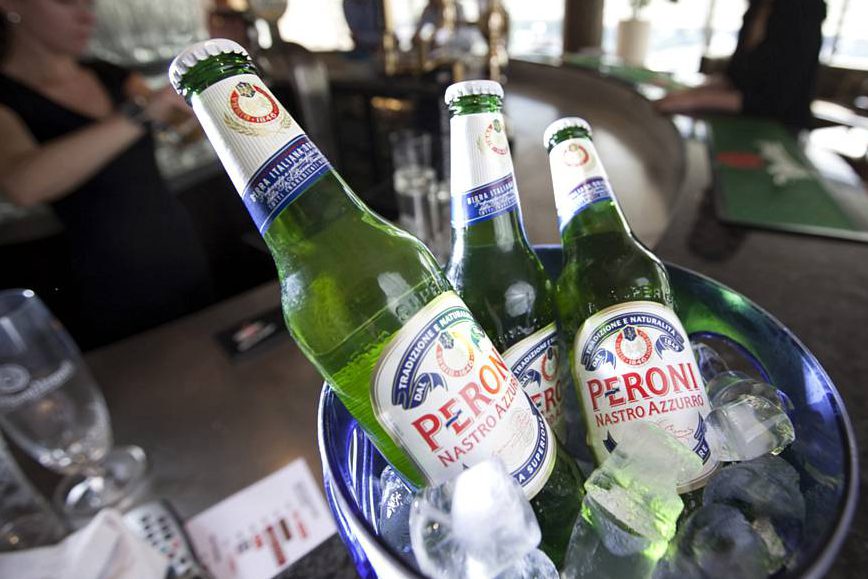 cerveja italiana Peroni, do portfólio da SABMiller