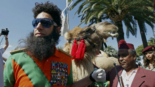 O ator Sacha Baron Cohen divulga seu novo filme, O Ditador, no festival de Cannes