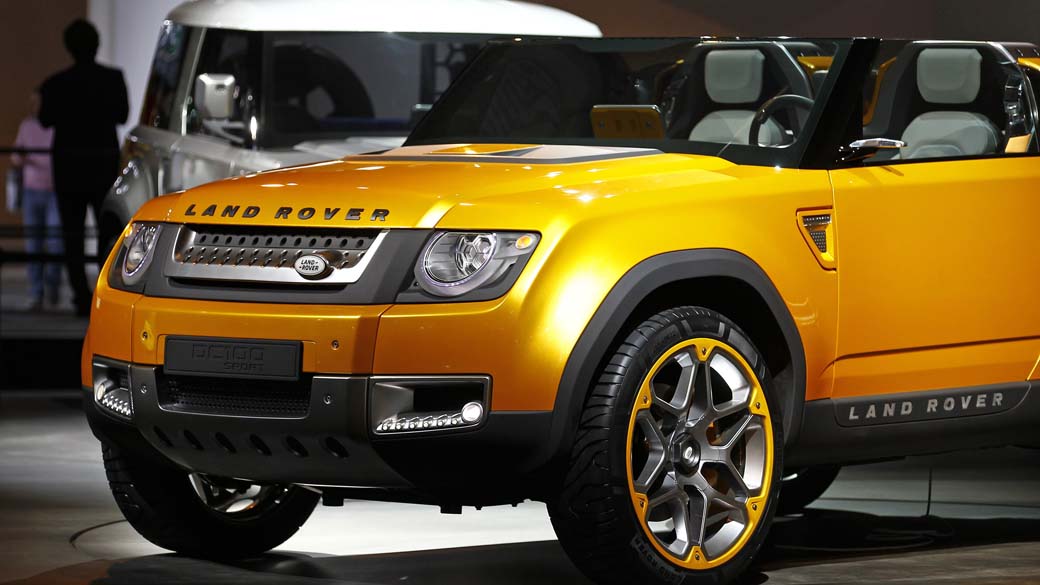 Land Rover Defender no Salão Internacional do Automóvel de Frankfurt, na Alemanha