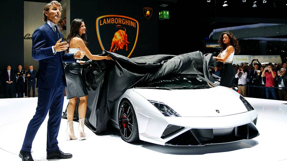 Lamborghini Gallardo LP570-4 é apresentado no primeiro dia do 65º Salão Internacional do Automóvel de Frankfurt
