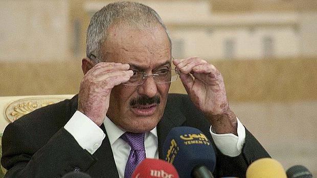 O presidente do Iêmen Ali Abdullah Saleh