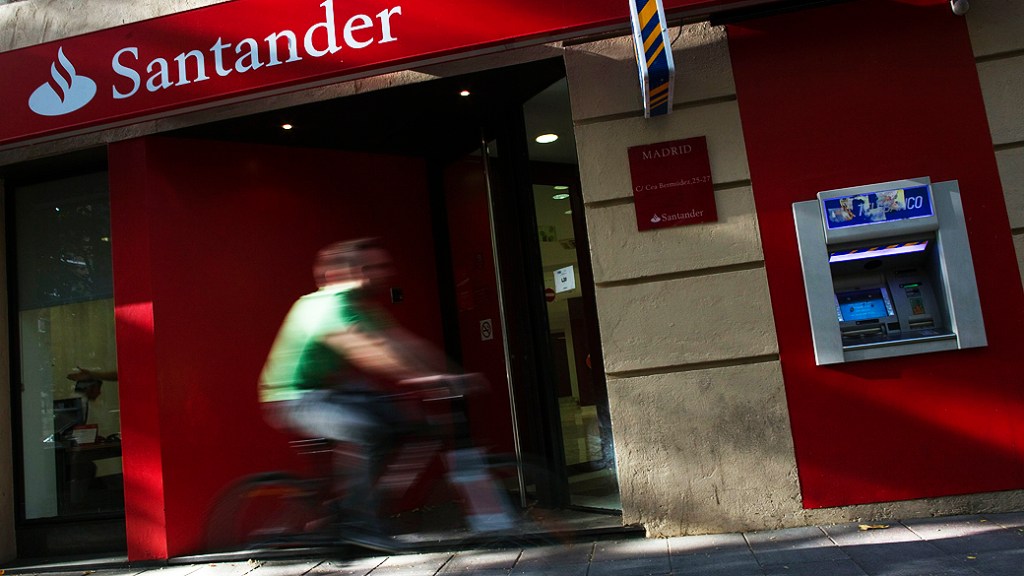 Santander em Madri na Espanha