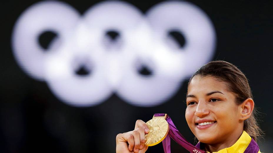 A judoca Sarah Menezes ganhou a primeira medalha de ouro do Brasil na Olimpíada, em 28/07/2012