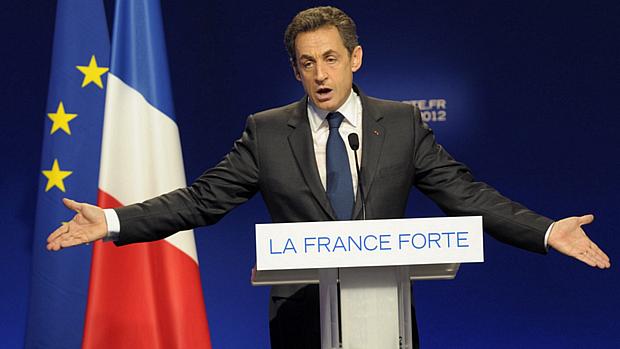 Sarkozy perderia o segundo e definitivo turno com 46% das intenções de voto, contra 54% de Hollande