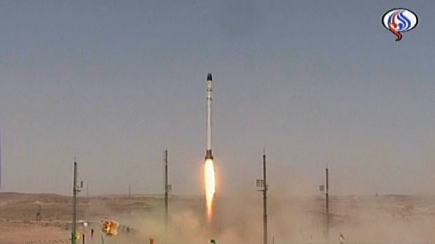 Televisão iraniana exibe lançamento do satélite