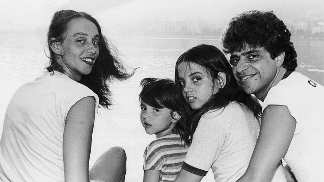 Scarlet Moon com Lulu Santos e as filhas, Teodora e Gabriela
