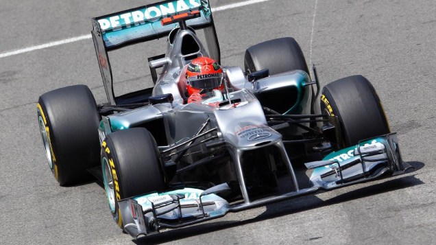 Schumacher nos treinos para o GP de Mônaco