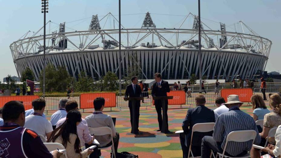 David Cameron em entrevista coletiva na véspera da abertura da Olimpíada