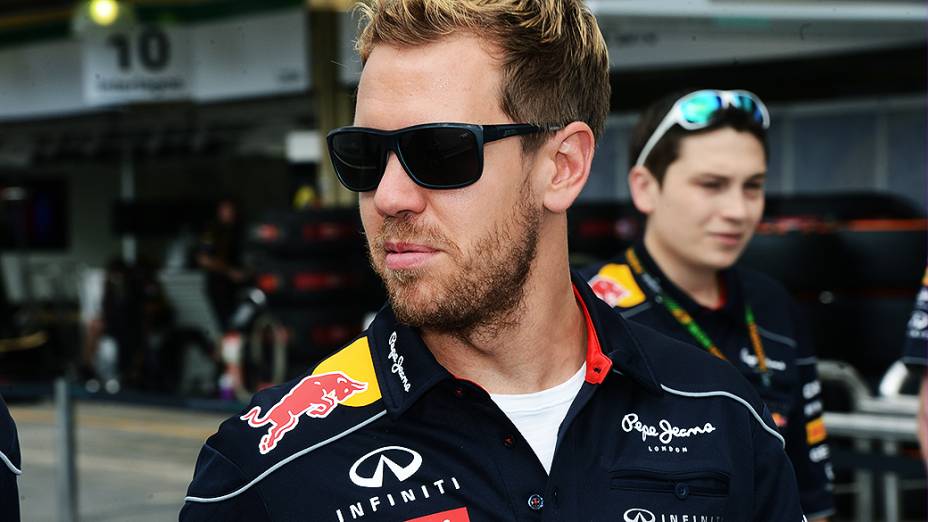 Vettel no circuito de Interlagos, em São Paulo