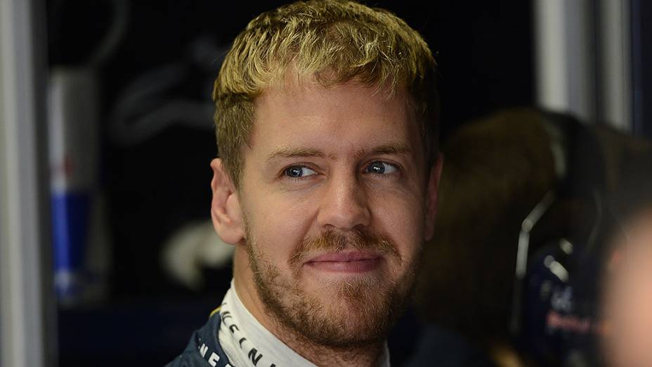 Sebastian Vettel aguarda a definição do grid de largada em Interlagos, em São Paulo