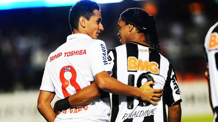 Ronaldinho do Atlético-MG contra o São Paulo pela última rodada da fase de grupos da Copa Libertadores 2013