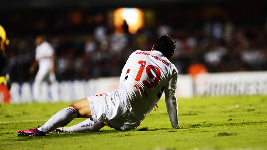 Aloísio durante o jogo entre São Paulo e Atlético-MG pela Libertadores