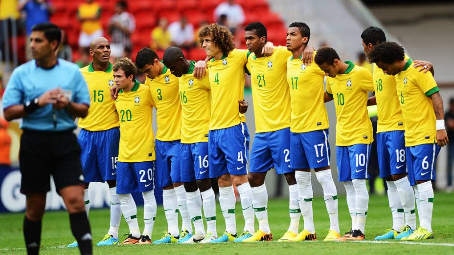 Amistoso entre Brasil e Austrália no estádio Mané Garrincha em Brasília