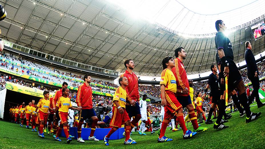 Espanha venceu a Nigéria por 3 x 0 na tarde deste domingo (23/06) na Arena Castelão, em Fortaleza pela Copa das Confederações