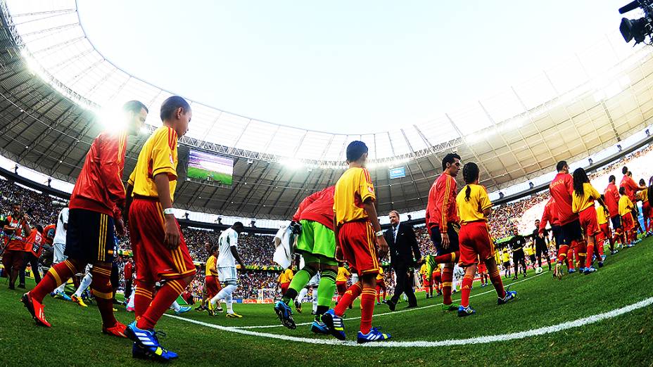 Espanha venceu a Nigéria por 3 x 0 na tarde deste domingo (23/06) na Arena Castelão, em Fortaleza pela Copa das Confederações