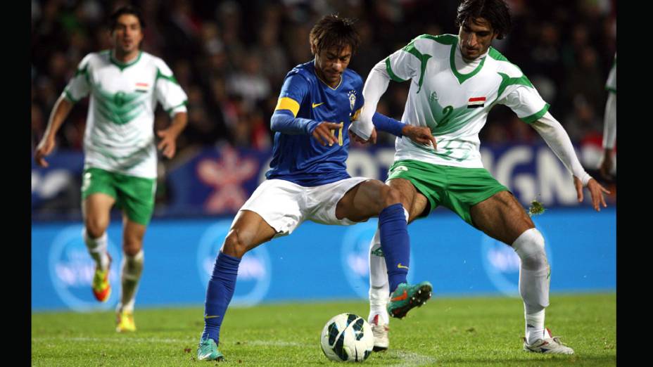 Neymar durantepartida contra o Iraque