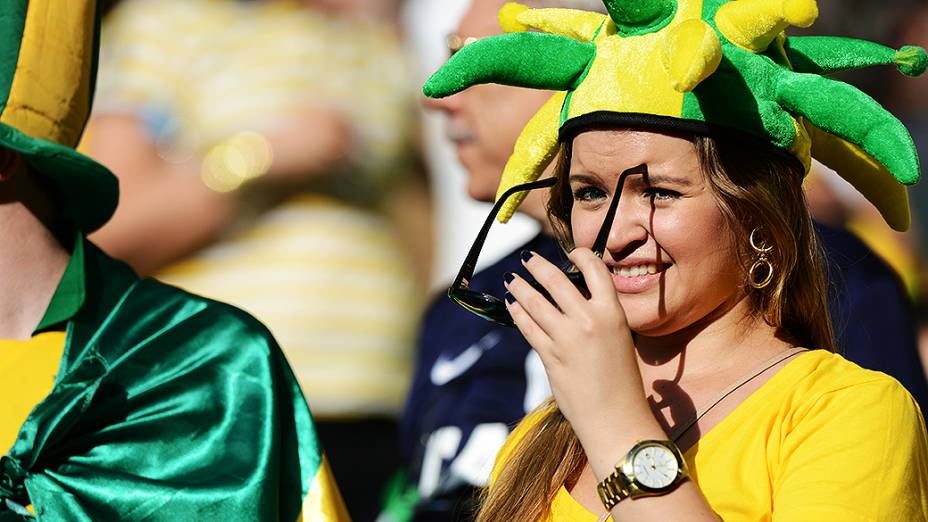 Brasil vence a Itália na Arena Fonte Nova em Salvador, pela Copa das Confederações