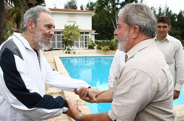 O presidente Luiz Inácio Lula da Silva se encontrou o ditador cubano Fidel Castro na quarta-feira, em Havana.
