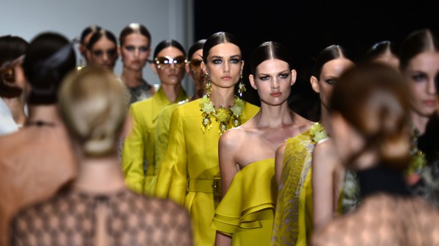 Coleção Primavera-Verão da Gucci durante a Semana de Moda de Milão