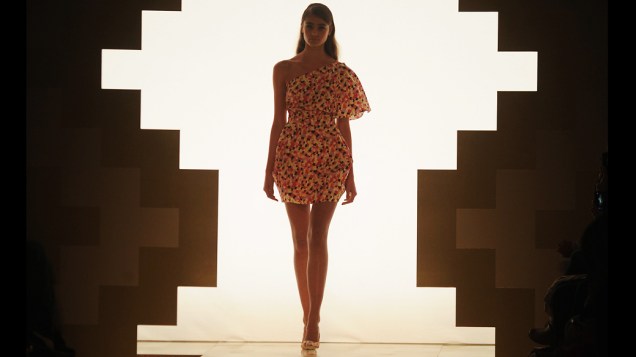 Coleção Primavera-Verão da Mila Schon durante a Semana de Moda de Milão