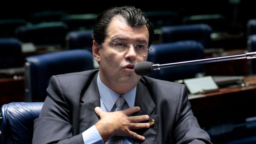 O senador Eduardo Braga em Brasília