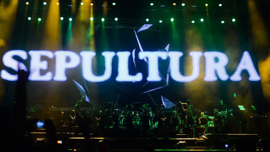 Apresentação do Sepultura durante o quarto dia do Rock in Rio 2013