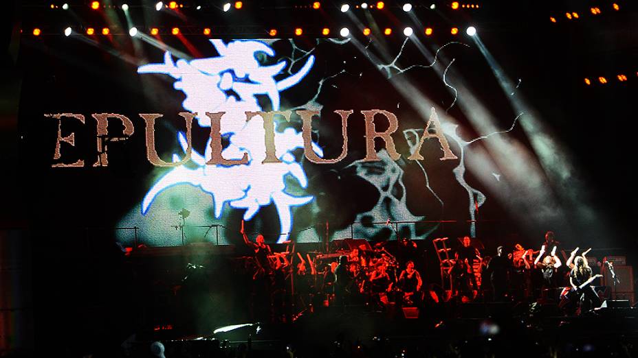 Apresentação do Sepultura durante o quarto dia do Rock in Rio 2013