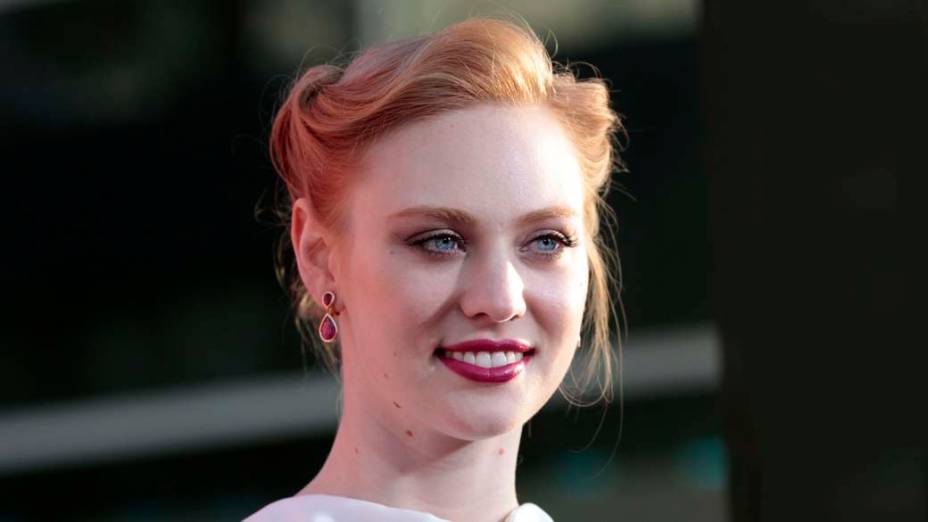 A atriz Deborah Ann Woll durante a première da série True Blood, em Hollywood