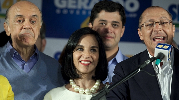 Serra e Alckmin depois do primeiro turno da eleição de 2010