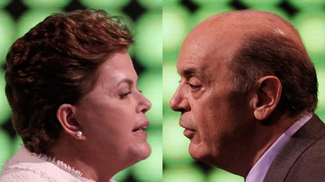 Dilma Rousseff e José Serra