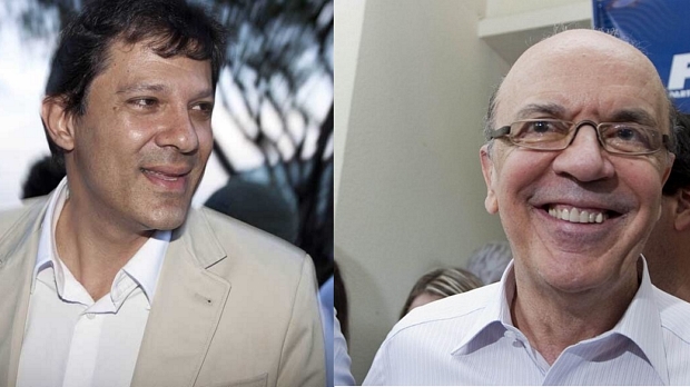 Fernando Haddad e José Serra, candidatos à Prefeitura de São Paulo