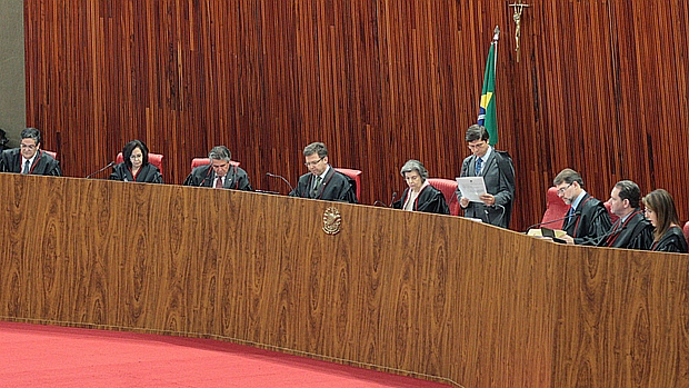 Sessão do Tribunal Superior Eleitoral, semana passada, em Brasília