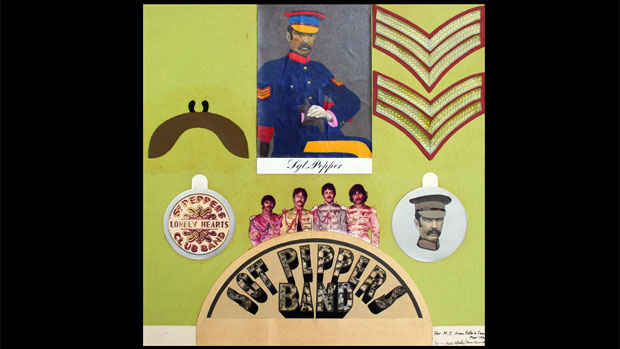 Colagem de Peter Blake que deu origem à capa do disco Sgt. Peppers Lonely Hearts Club Band