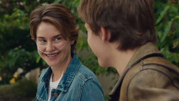 Shailene Woodley como Hazel, em A Culpa É das Estrelas